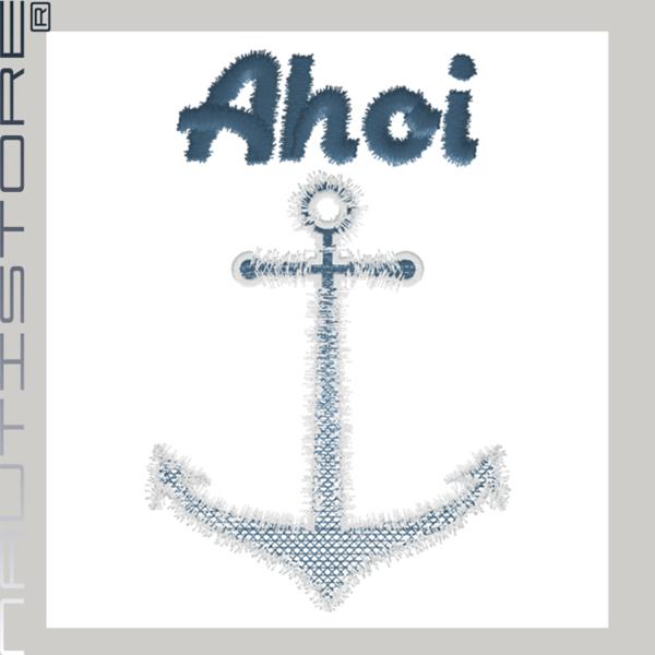 Stickdatei - "Ahoi Anker"